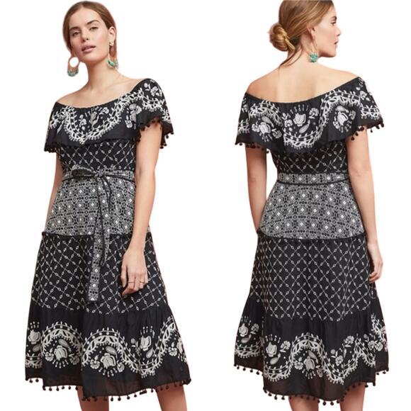 Anthropologie Dresses & Skirts - Anthropologie Boho Midi Dress Marisol Embroidered